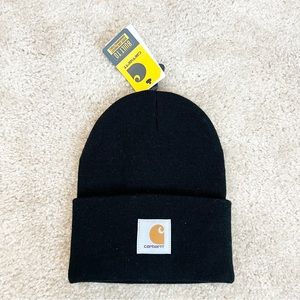 Carhatt Black Winter Beanie Hat NWT